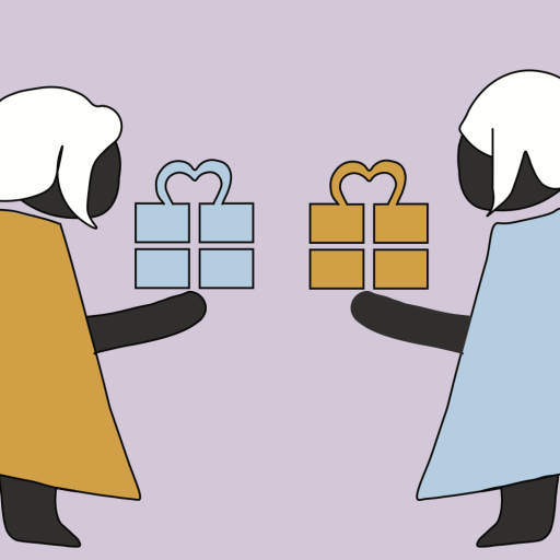 Two people Trading